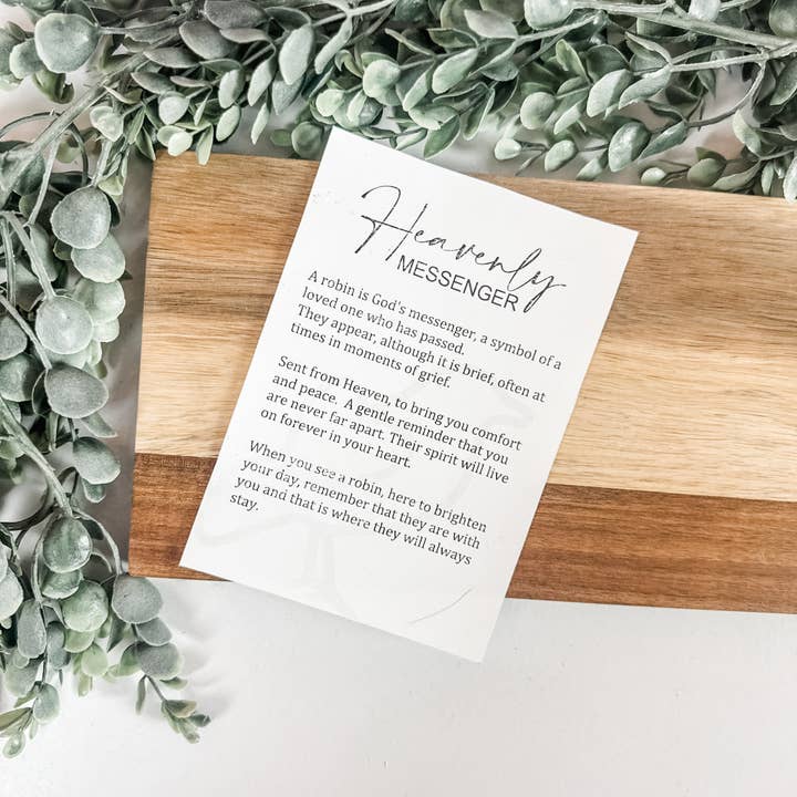 Lumber Revolution - Wholesale Ornament - Heavenly Messenger Robin Ornament | Christmas 2025 Memorial Keepsake2