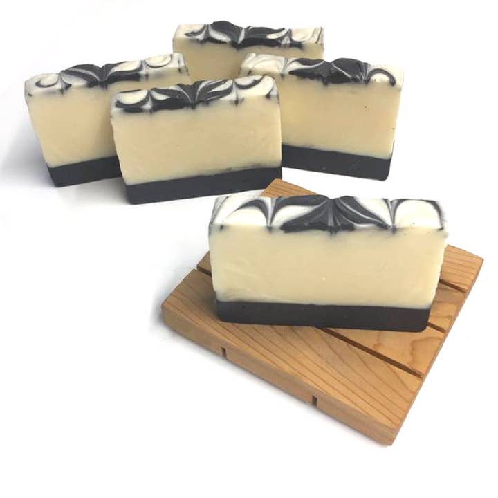 Green Tea and Charcoal Soap for wholesale by Okanagan Soap