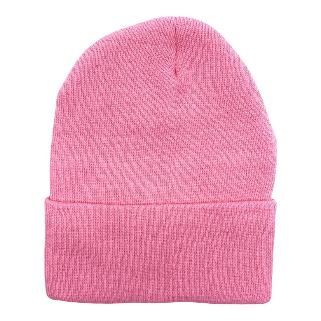 The Park Wholesale - Vente Bonnet – unisexe - Bonnets et bonnets de luge à revers en tricot doux, en vrac, multicolore, uni, blanc, vente en gros82