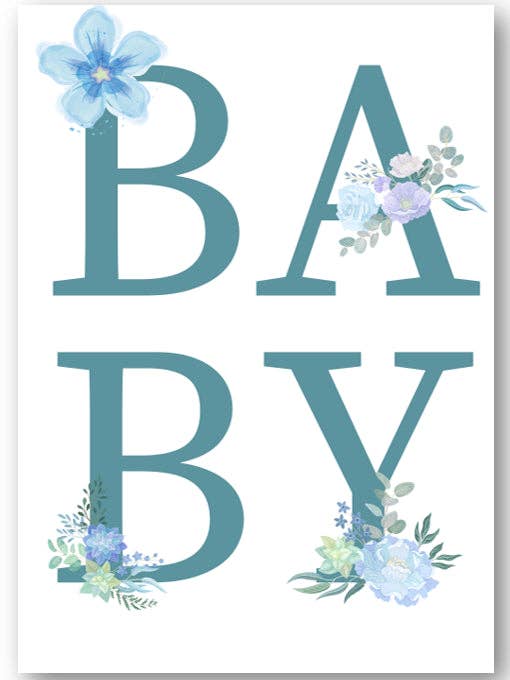Second Ave Baby Boy Newborn Baby Congratulations Card for wholesale by Second Ave Gift Company