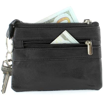 Porte-monnaie I.D. Window Style : 720 Noir pour la vente par Leather Impressions Inc