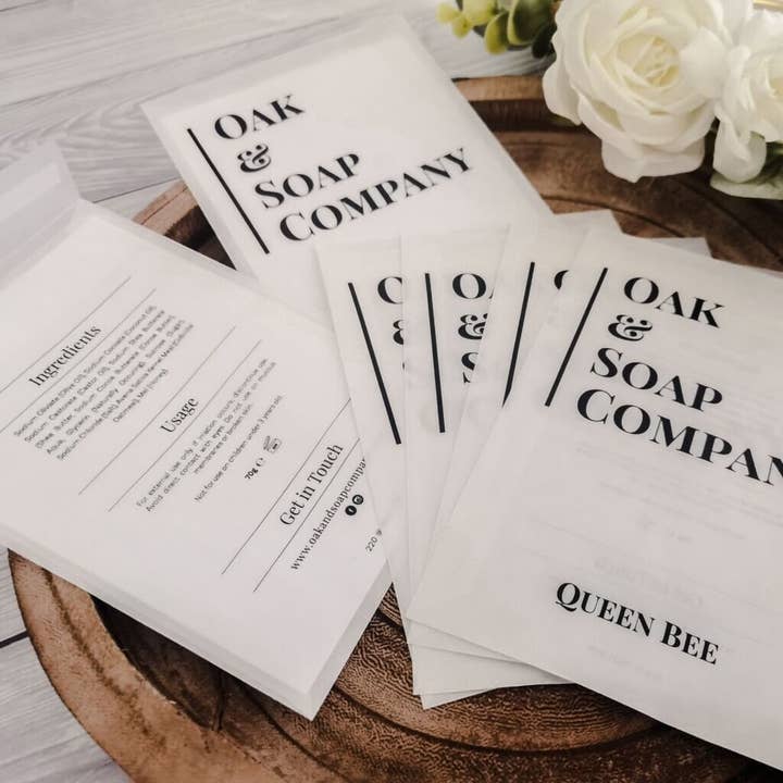 SR Creative Studio - Wholesale Cadeautasje - Bedrukte glassine zakjes voor wax melts, voedsel en zeep6