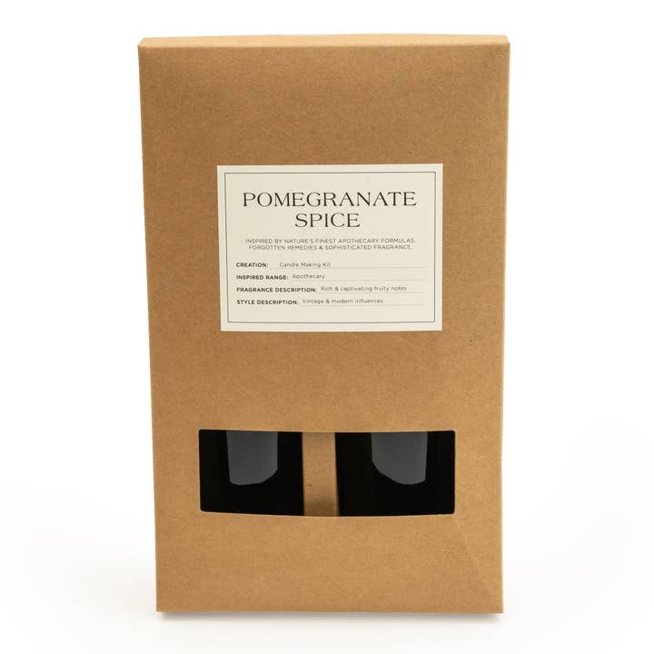 Candlelight Products Ltd - Wholesale DIY Craft Kit - CANDLE MAKING GIFT SET POMEGRANATE SPICE