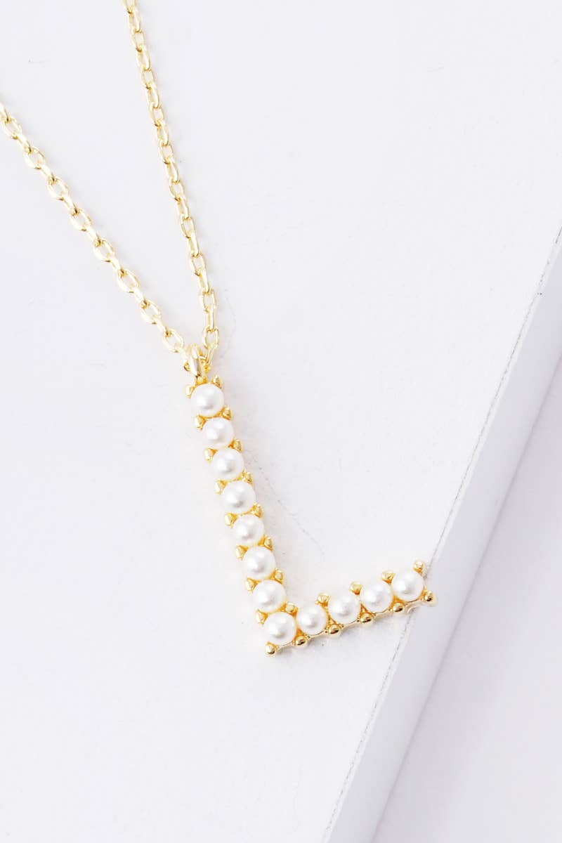 OHBOOBA DESIGN - Vente Colliers à pendentif - Collier initial en perles plaquées or21