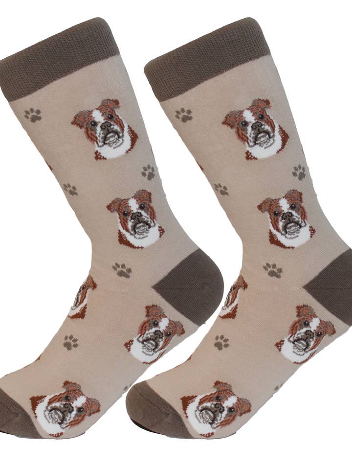 E&S Pets - Wholesale Socks - Unisex - Bulldog Socks - Unisex - Fun Novelty Dog Socks