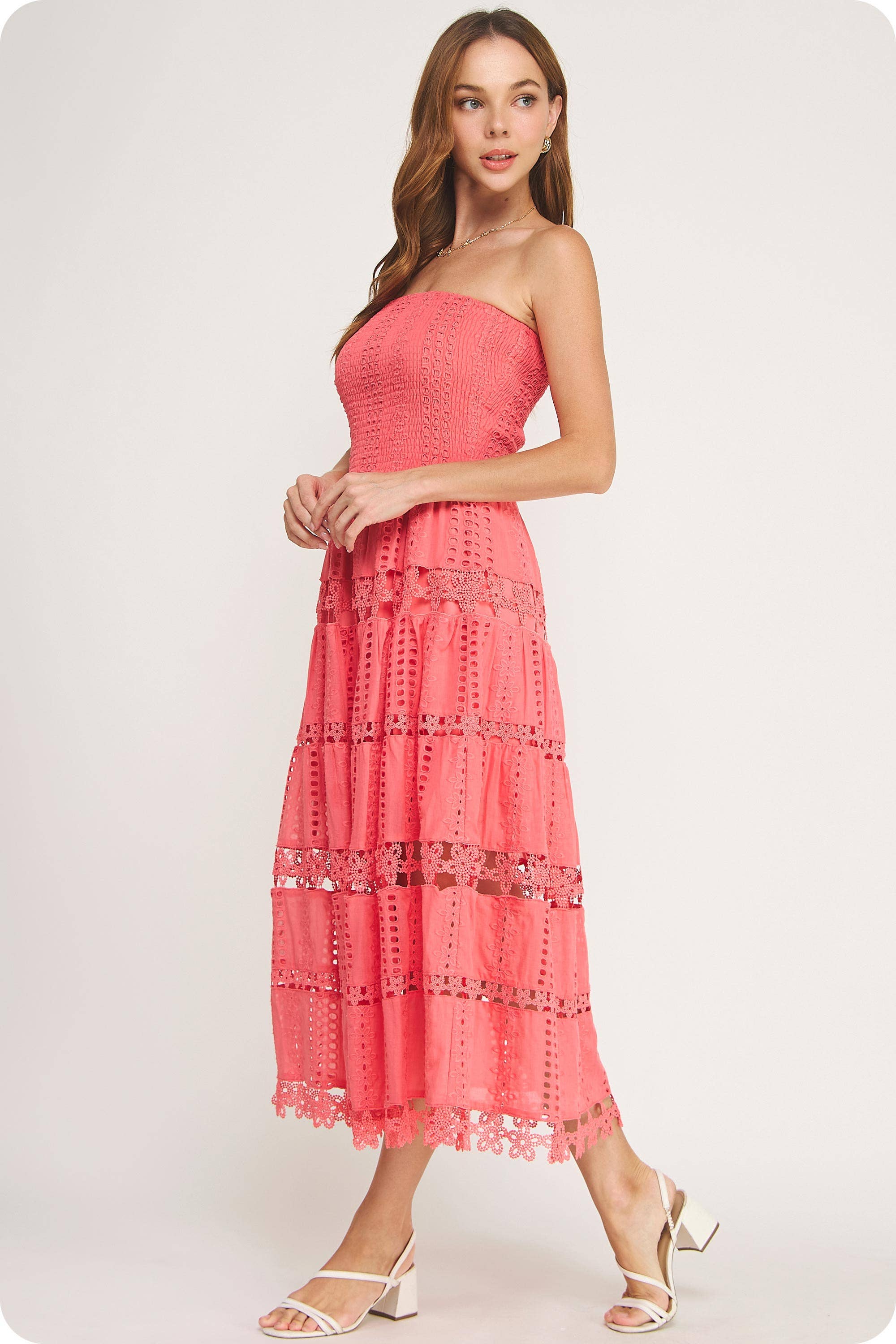 Strut & Bolt - Wholesale Dress – Women's - Eyelet Lace Tube Dress9