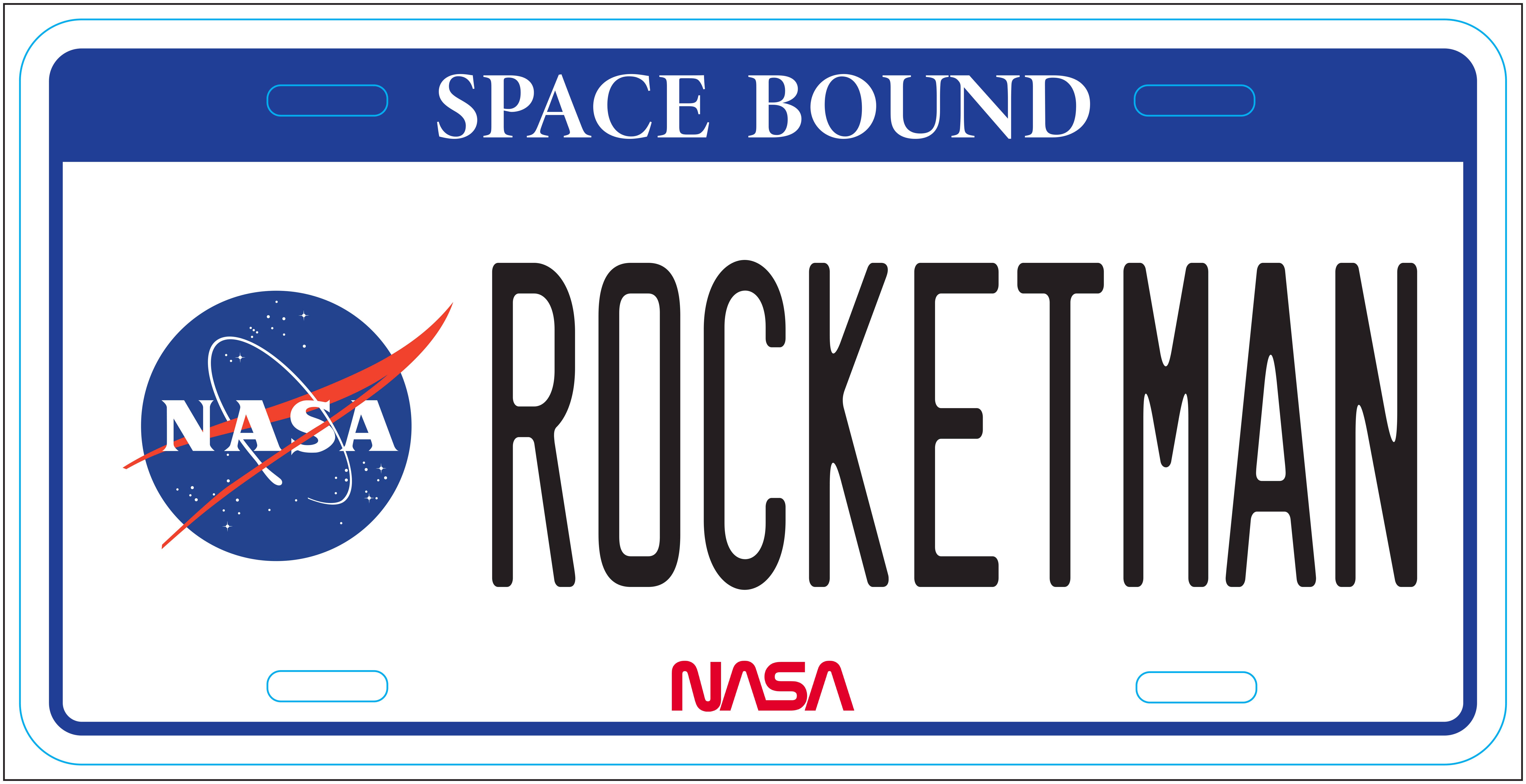 Signs 4 Fun - Wholesale Sign - NASA Rocket Man License Plate0