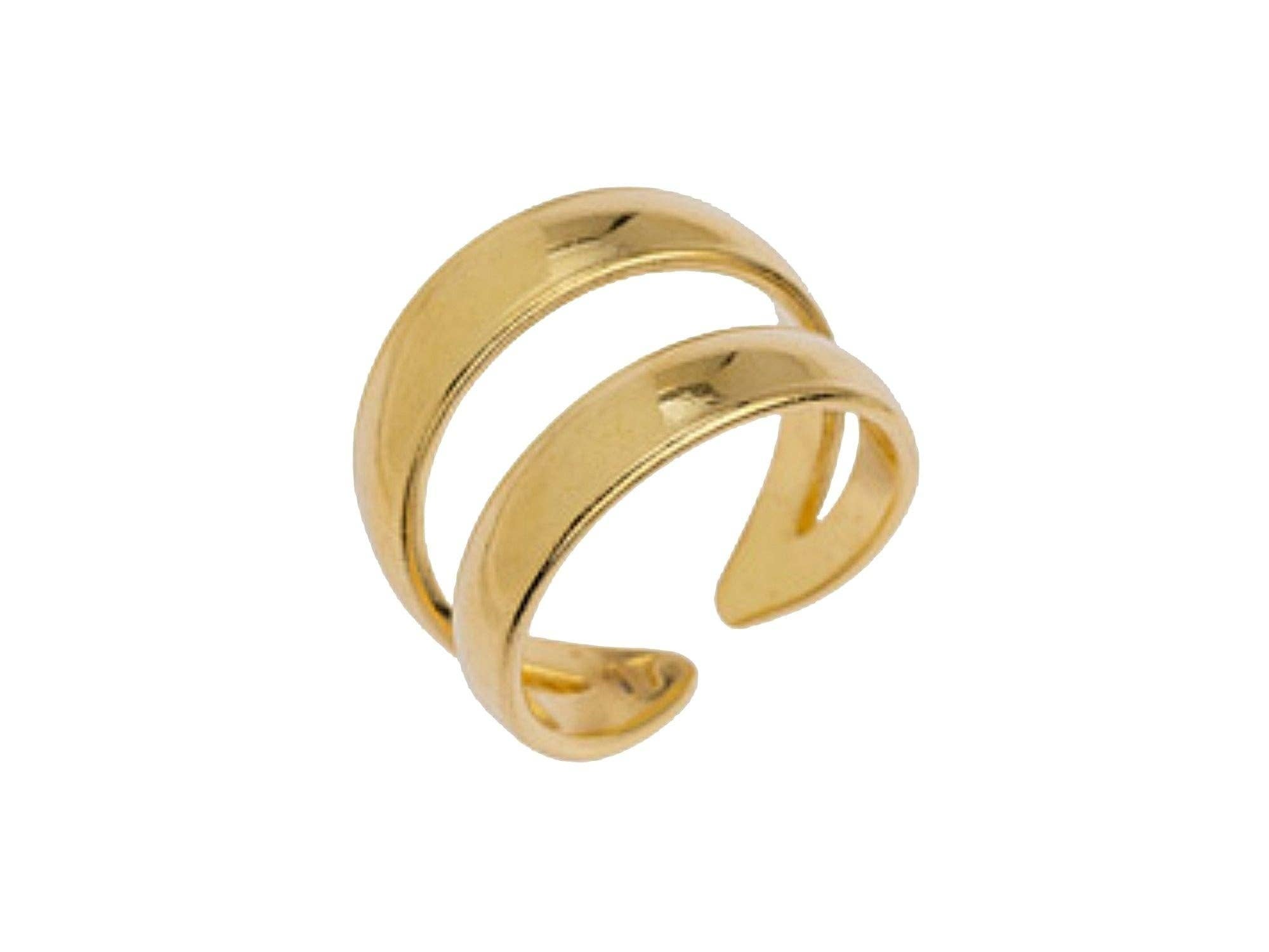 CozyDetailz - Wholesale Band/Stacked Ring - Amistad Double Band Ring2