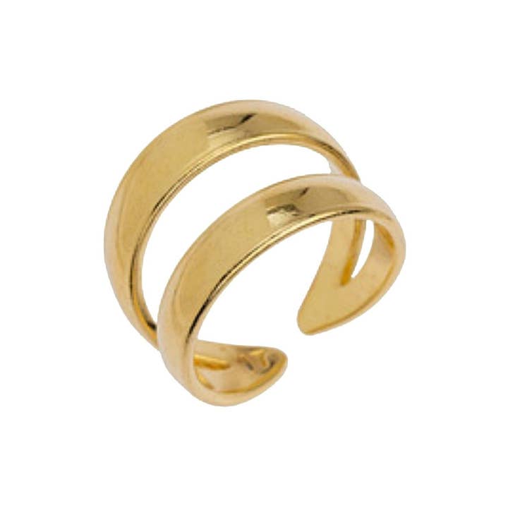 CozyDetailz - Wholesale Band/Stacked Ring - Amistad Double Band Ring2