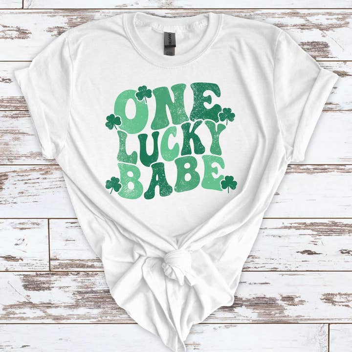 One Lucky Babe for wholesale by COTTON PRESS CO.