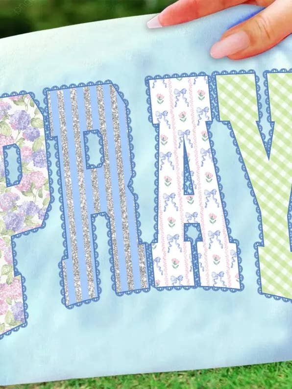 Pray Short Sleeve Tee for wholesale by Front Porch Boutique