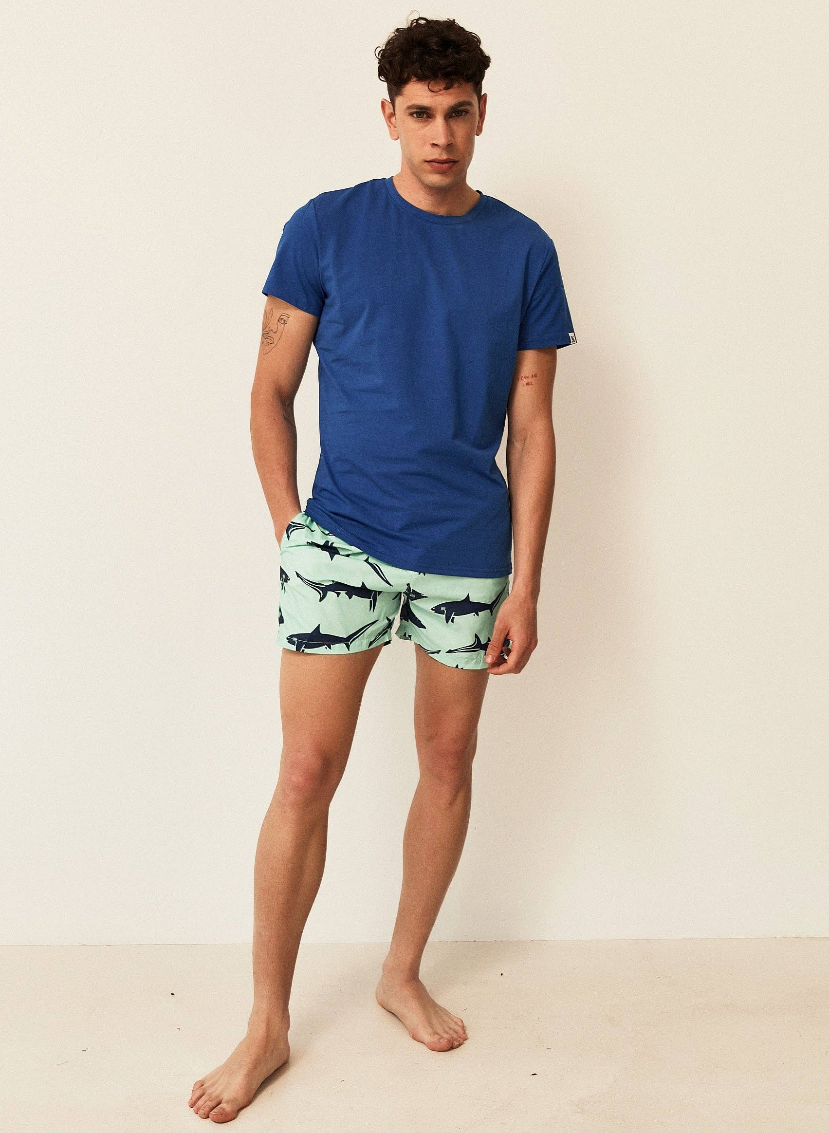 Double M - Wholesale T-Shirt - Men's - BLUE T-SHIRT3