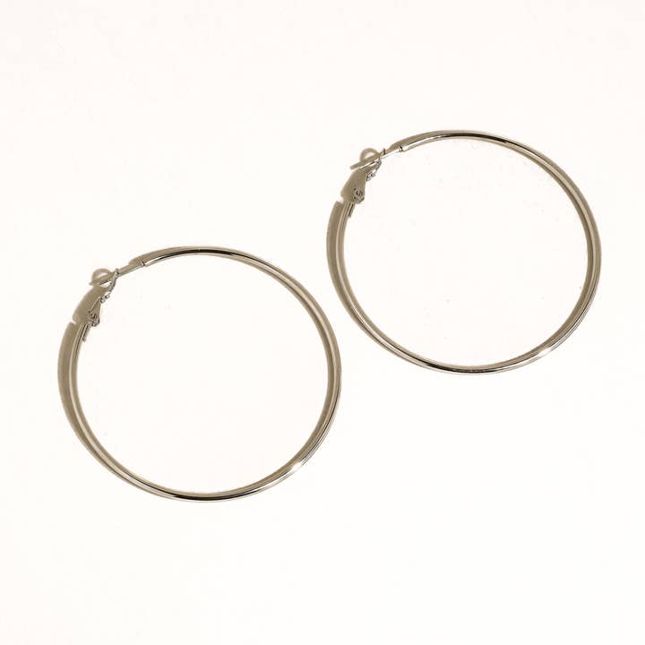 Flânerie by MAIQ - Wholesale Hoop Earrings - Eska 18K Gold Non-Tarnish Classic Thin Hoop Earring2