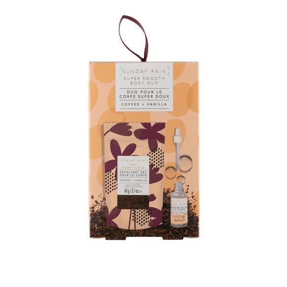 Beauty Goddess - Wholesale Bath & Body Set - Sunday Rain Coffee and Vanilla Body Duo Gift Set