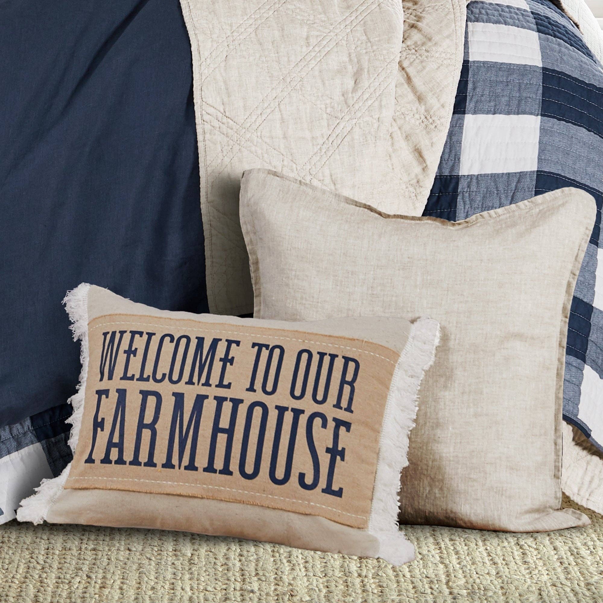 Levtex Home - Wholesale Throw Pillow Cover - French Flax Washed Linen Square Pillow Cover- Set of 210