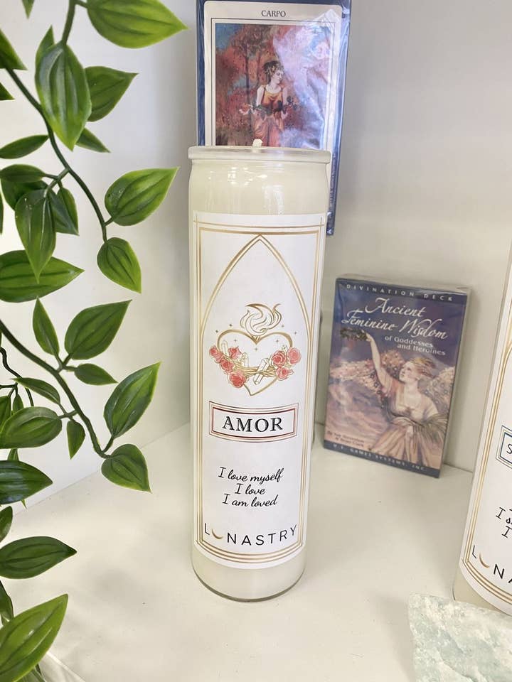 Amor Love Prayer Candle for wholesale by Lunastry