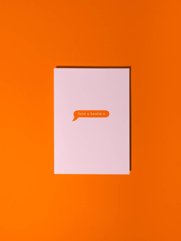 Love U Bestie x for wholesale by Tillie Rose Studio