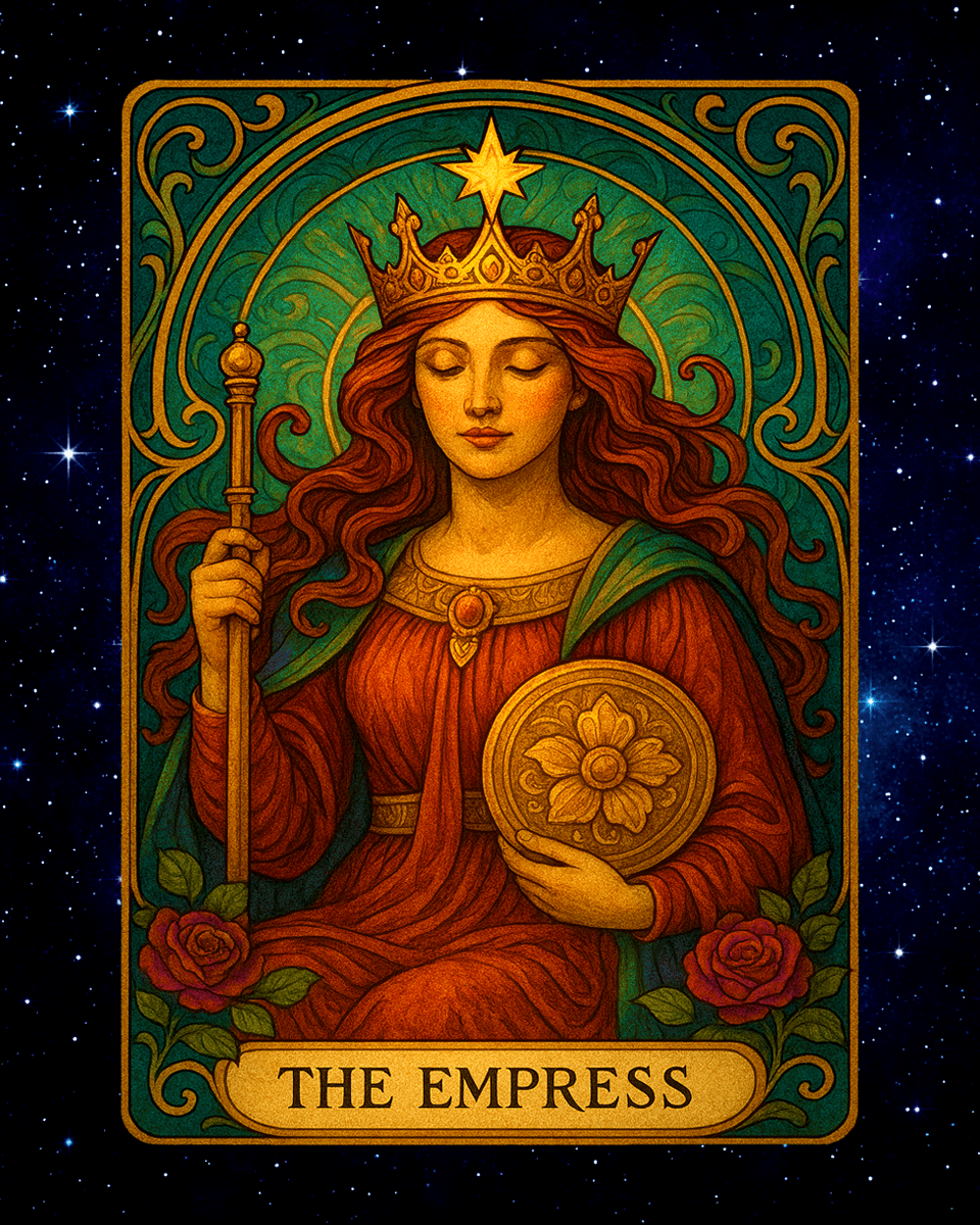 Mowbi - Wholesale Art Print - The Empress - Tarot Card Art Prints – 8″x10″ Artwork for 11″x14″ Frame0
