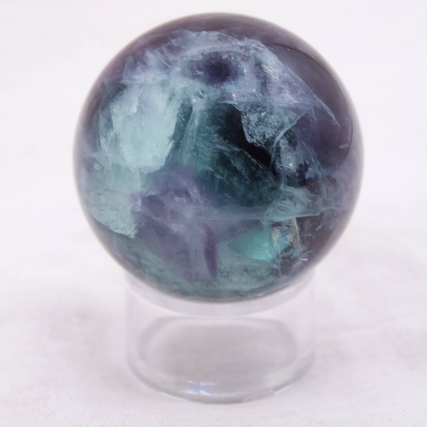 Tiny Rituals - Wholesale Spiritual Stone/Crystal - Rare Rainbow Fluorite Spheres - AAA Premium Quality64