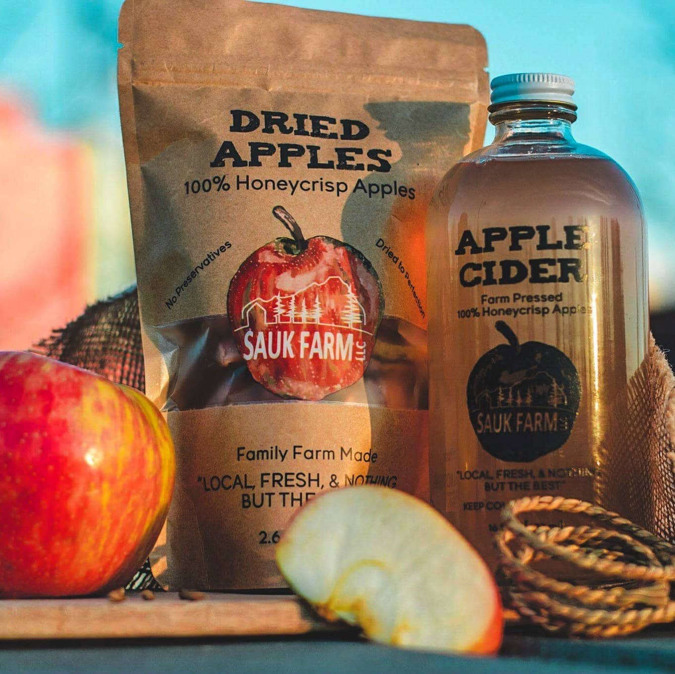 Sauk Farm LLC - Vente Fruits secs/déshydratés - Pommes séchées Honeycrisp, BIO9