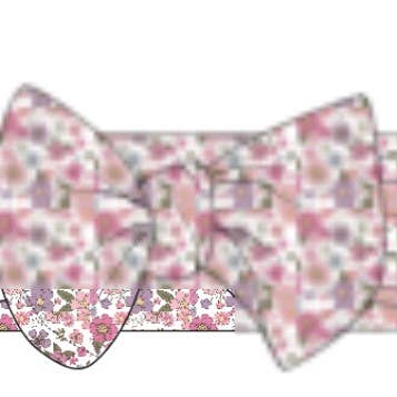 BANDA PARA CABEÇA DE BEBÉ COM ESTAMPA FLORAL ROSA PAISLEY por atacado de WEISINGER BAMBOO