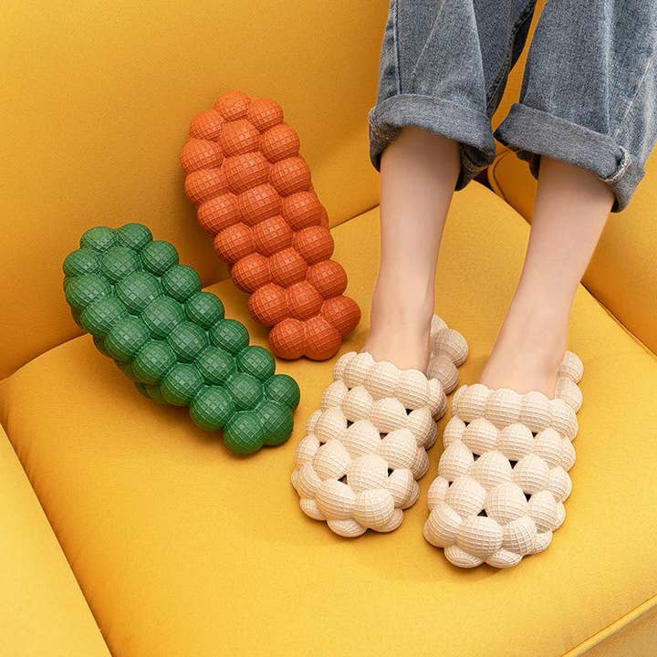 VIGOR - Wholesale Slippers - Women's - Lychee Bubble Slippers for Women Men's Beach Slides Sandals