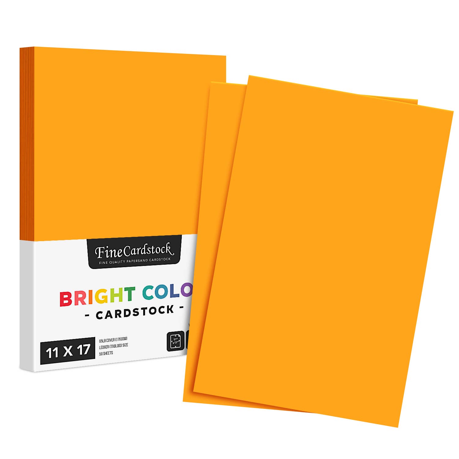 Fine Cardstock – wholesale Hantverkstillbehör – Ljus färg Cardstock papper - 65 lb täcka (176 GSM) - 50 Antal66