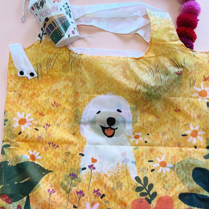 Suki McMaster - Wholesale Grocery/shopping bag - Reusable Shopping Bag - Daisy Flower Yellow by Suki McMaster1