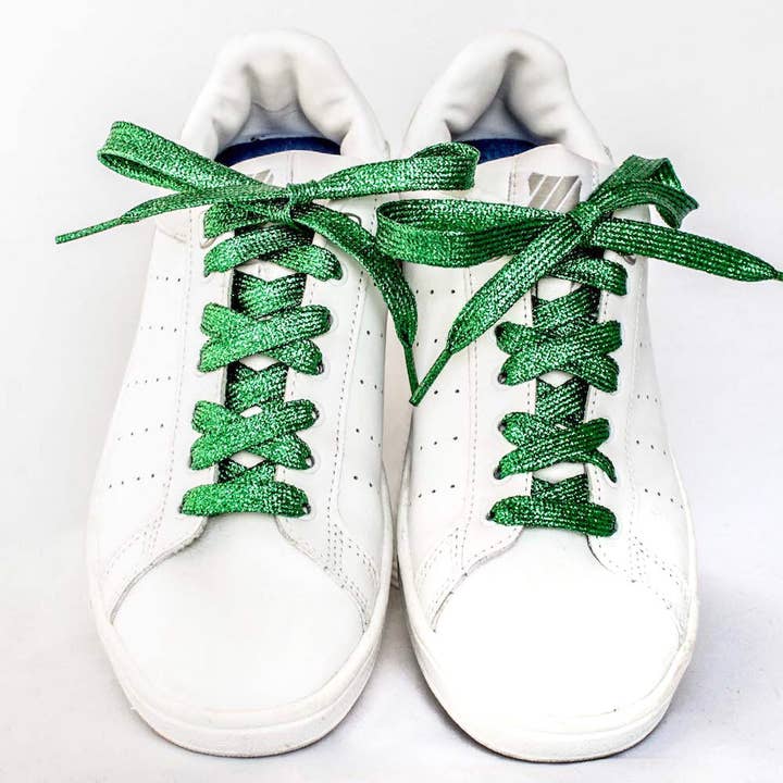 furiouslaces - Wholesale Shoelaces - Women's - Green glitter laces