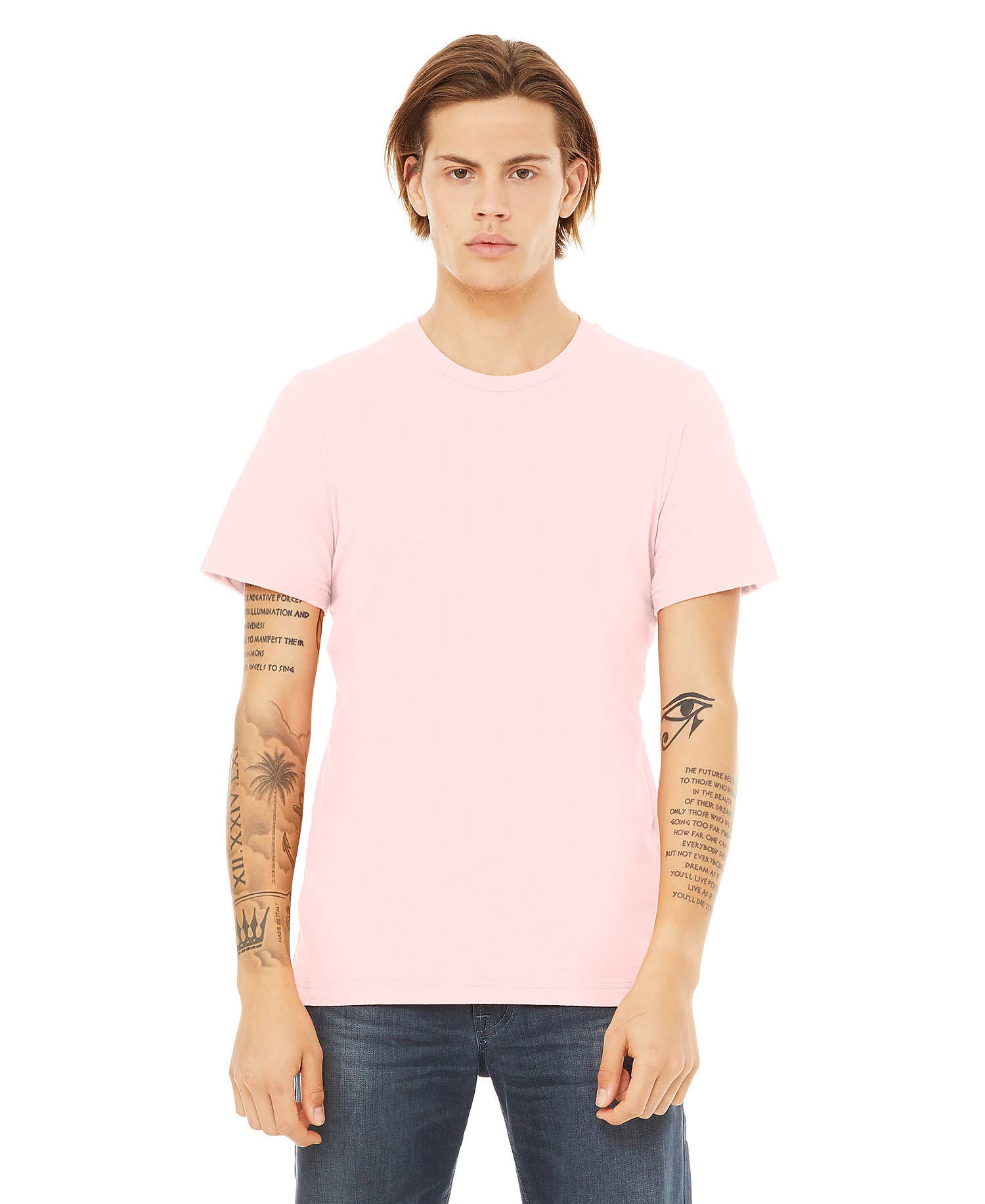 Print The Dream – Großhandel T-Shirt – Herren – Bella Canvas 3001 T-Shirt, unifarbene, weiche Unisex-Shirts39