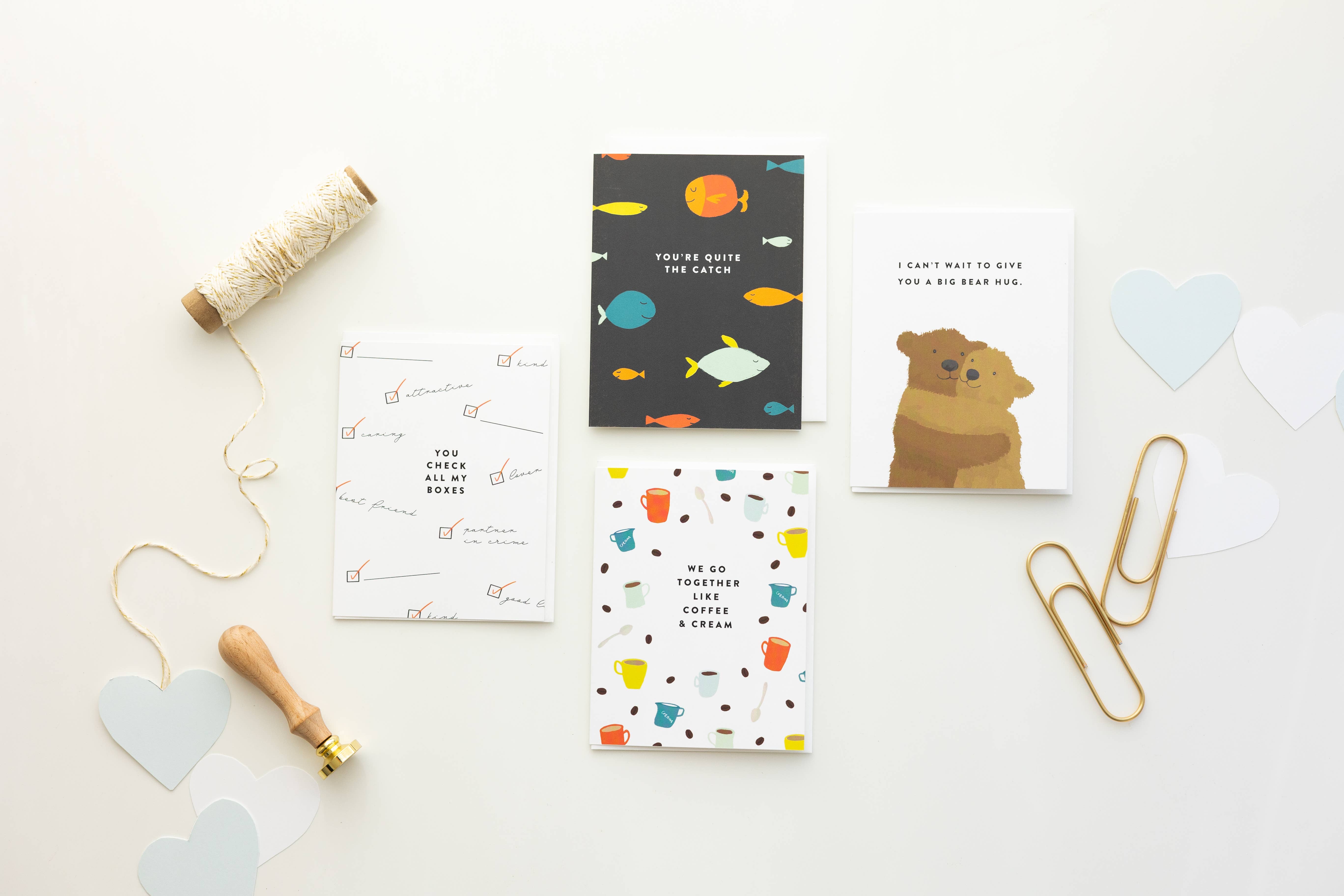 Joy Paper Co. – Engroshandel Kærlighedskort – Bear Hug Card1