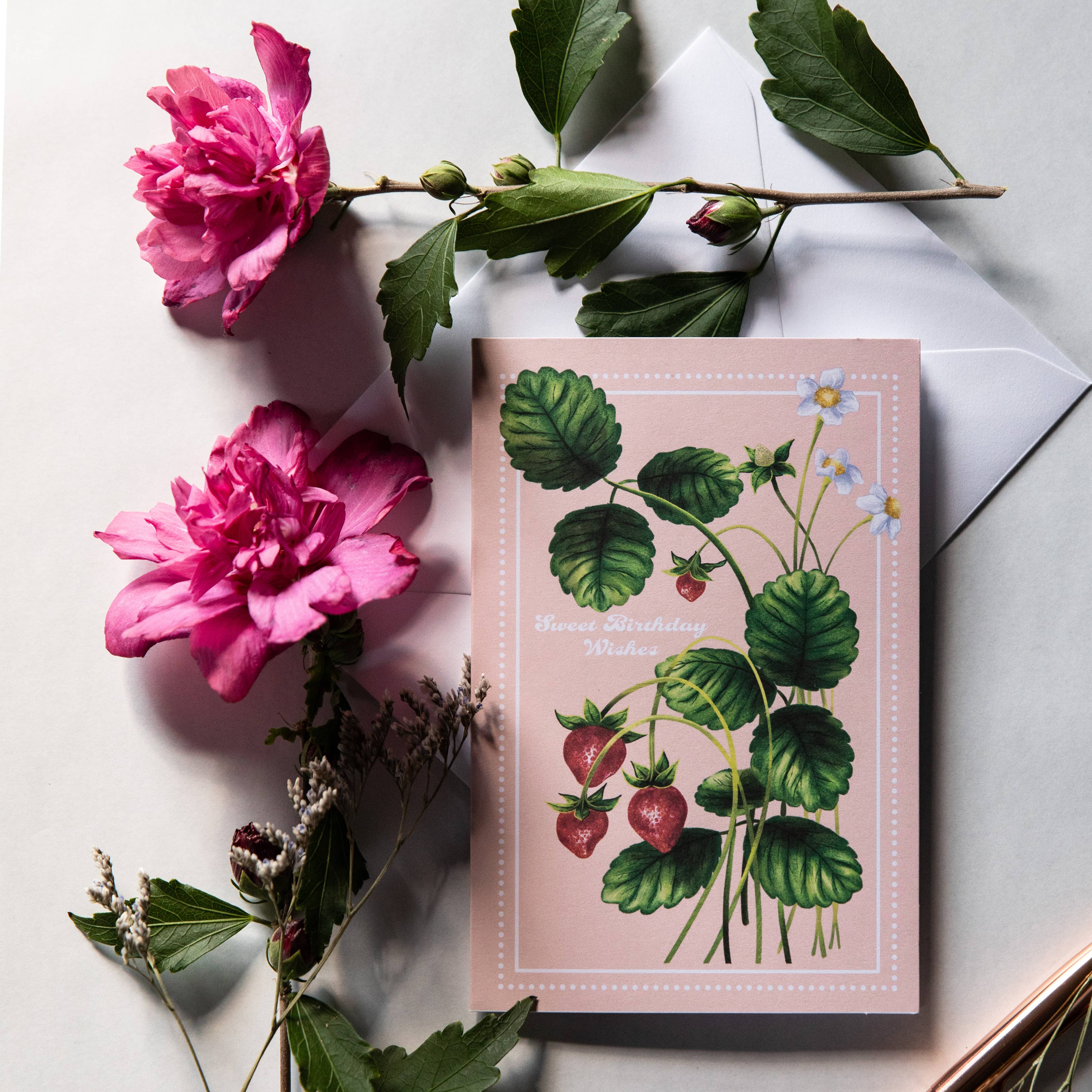 Tamara Ruth A.R.T - Wholesale Birthday Card - "Sweet Birthday Wishes" Strawberry
Card2