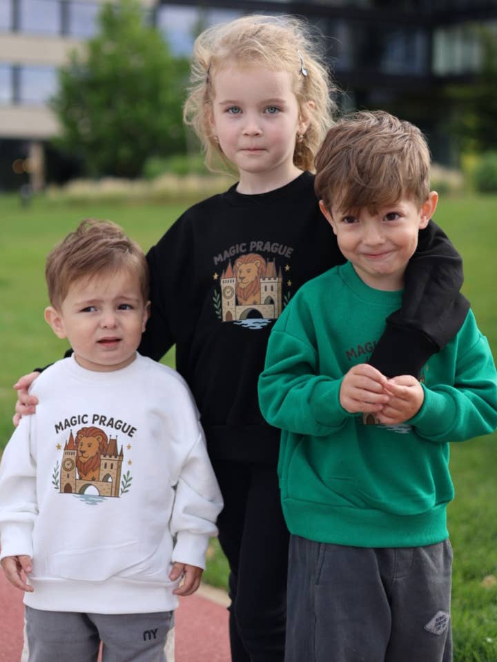 Felpa per bambini con stampa di Praga (138S) per la vendita all'ingrosso da parte di New Hope | Textile Souvenirs & Custom Branding