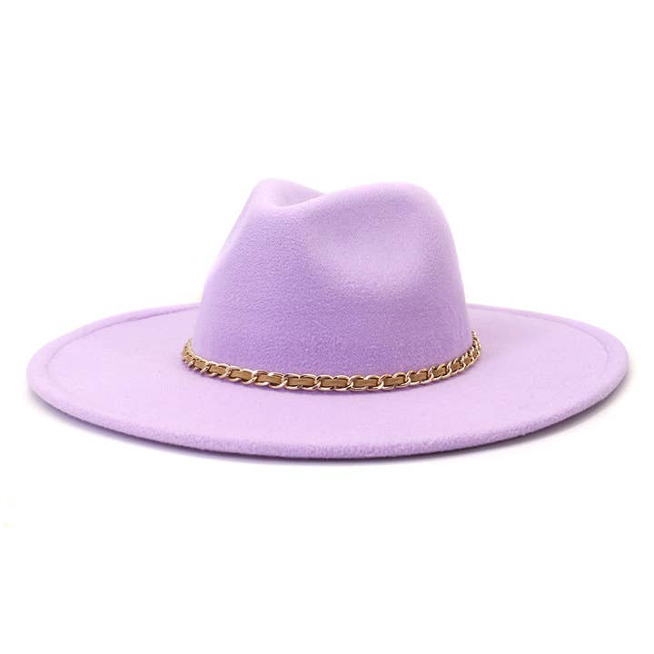 Suzie Q USA - Wholesale Fedora - Women's - Camel Chain Big Brim Peach Heart Top Hat17