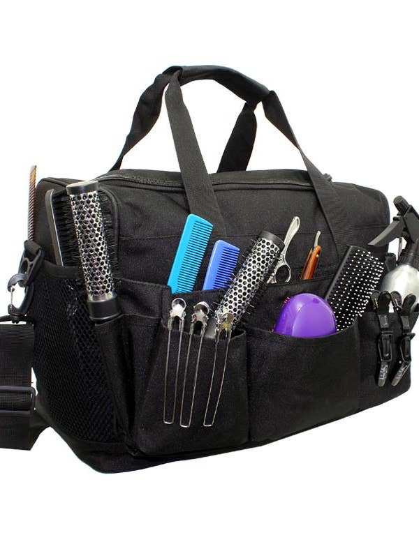 Large Hairdressing Session Kit Bag Barber Bag in Black for wholesale by Kassaki