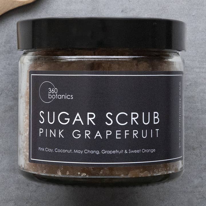 Pamplemousse rose - Exfoliant pour le corps au sucre pour la vente par 360 Botanics