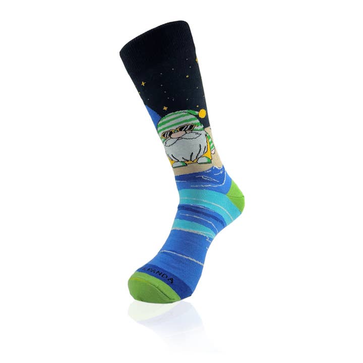 Sock Panda - Wholesale Socks - Men's - Gnome Surfer Socks from the Sock Panda (Adult Large - Men's Shoe Sizes 8-12)5