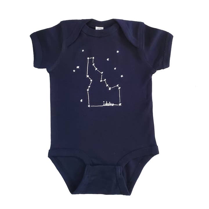 Idaho Constellation Onesie for wholesale by Ladybug Press