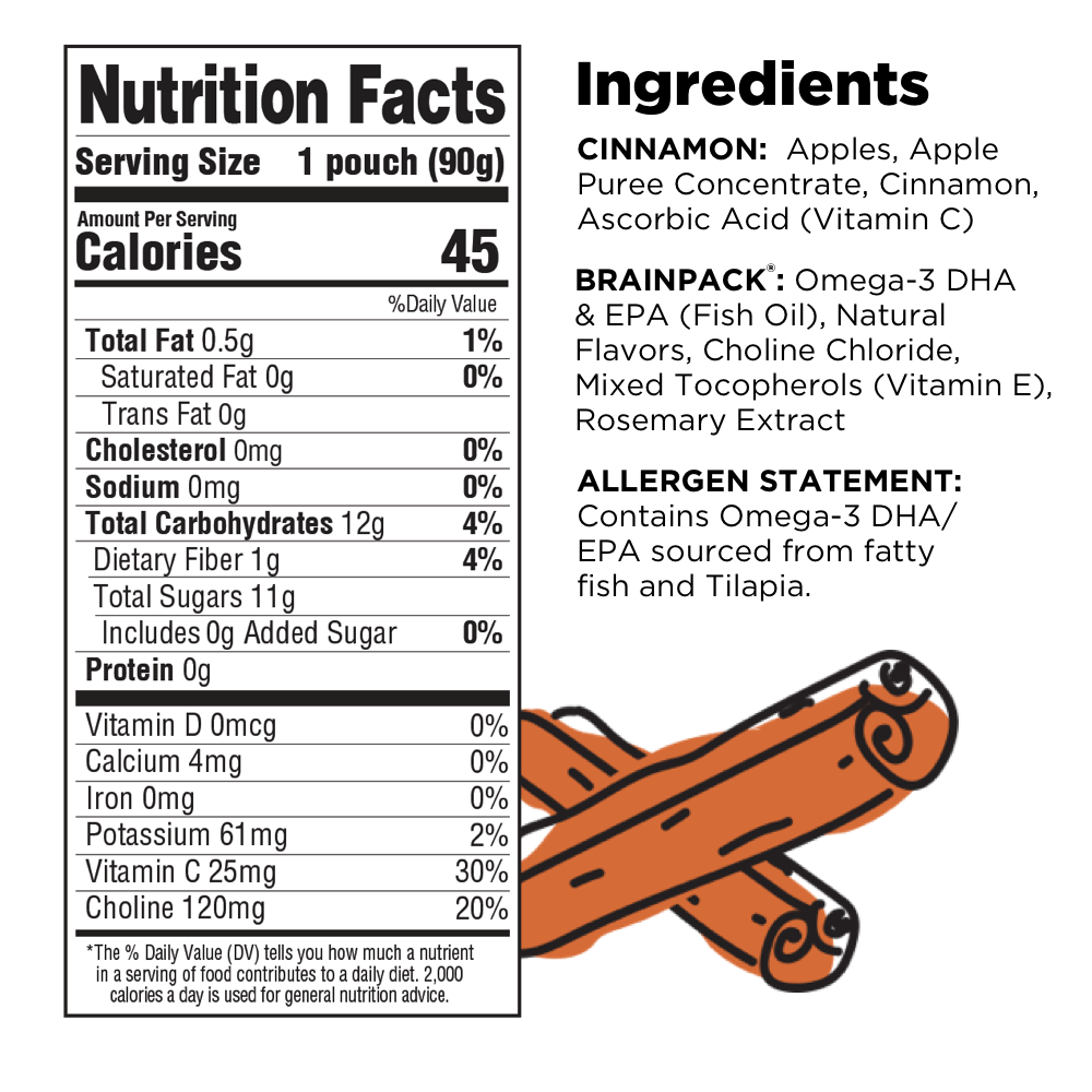 Brainiac - Wholesale Dried/Dehydrated Fruit - Cinnamon Omega-3 Applesauce6