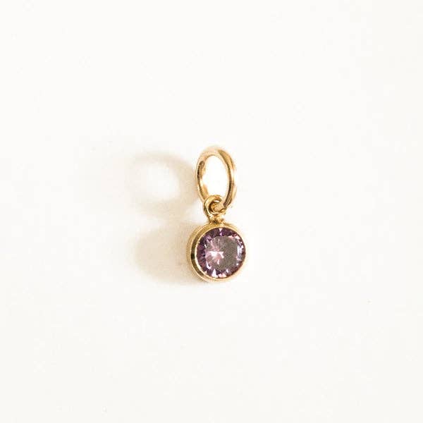 PETITE GOLD - Wholesale Individual Charm/Pendant - Birthstone Pendant