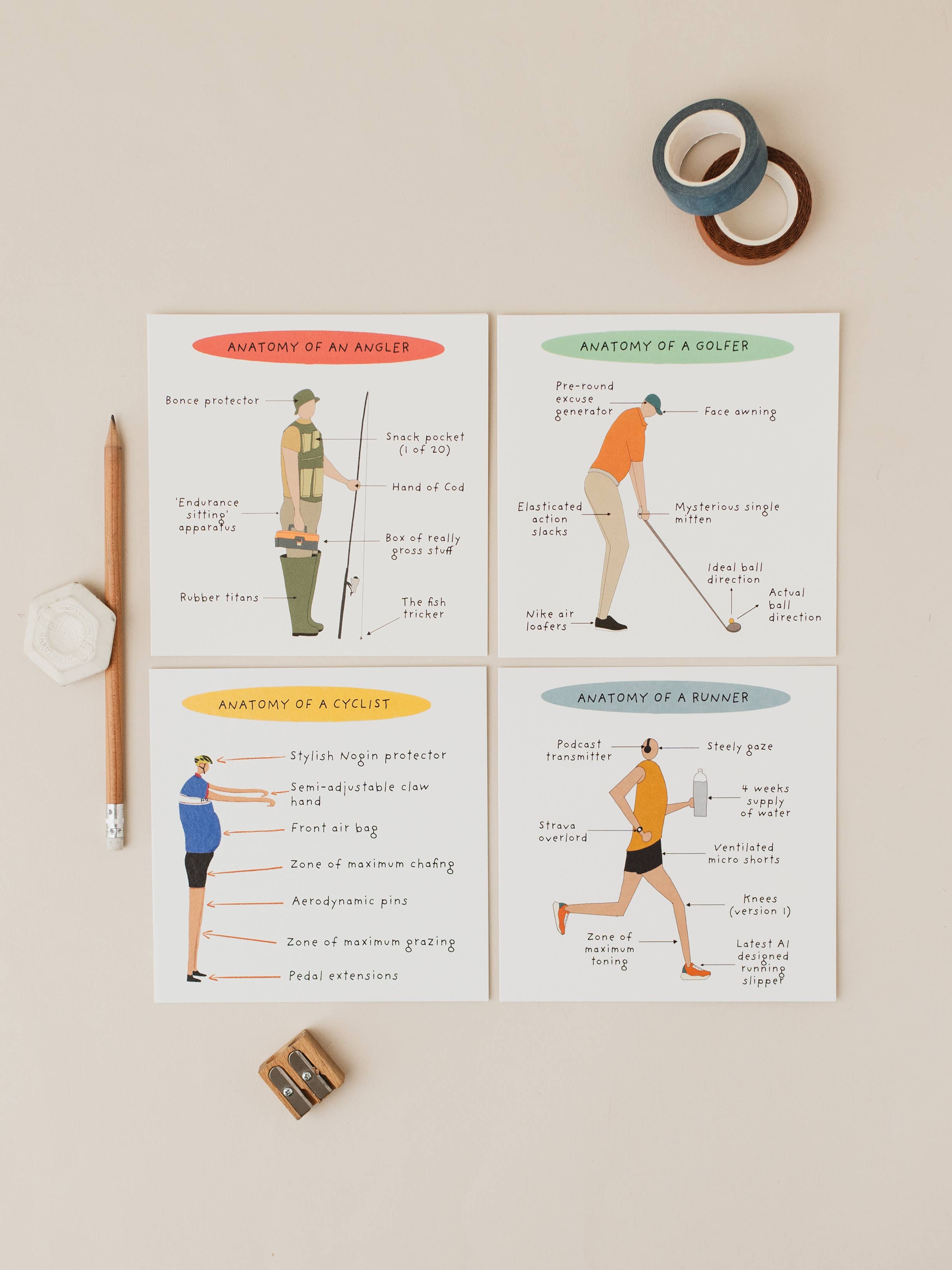 Not at all Jack - Wholesale Everyday Greeting Card - Anatomy Of A Runner Greeting card2