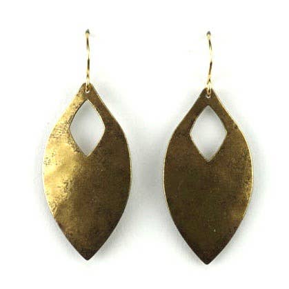 Bladform W/Diamond Cutout - Messing for engroshandel hos Beautiful Medusa