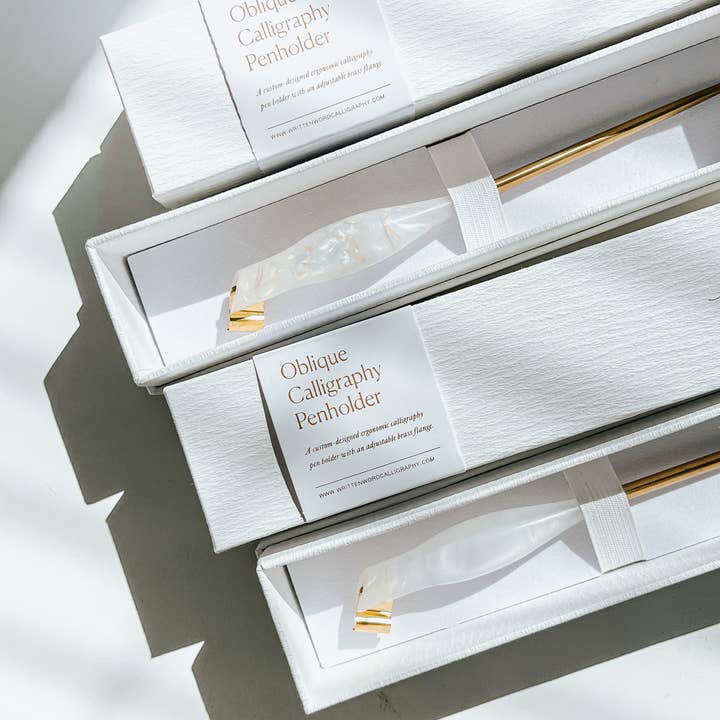 Written Word Calligraphy – wholesale Pennhållare – Quartz Sned kalligrafi Pen3
