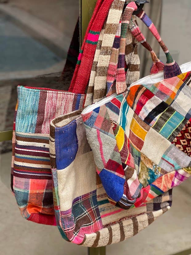 NOMAD BY LIV - Wholesale Grocery/Shopping Bag - Marokkaanse kilim shopping bag, colorful3