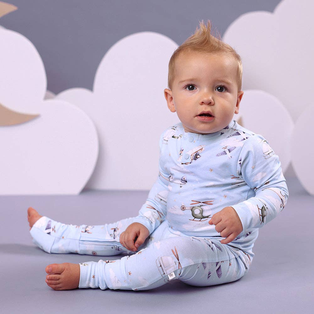 Snuggle Hunny - Wholesale Jumpsuit - Baby - Taking Flight Organic Growsuit8