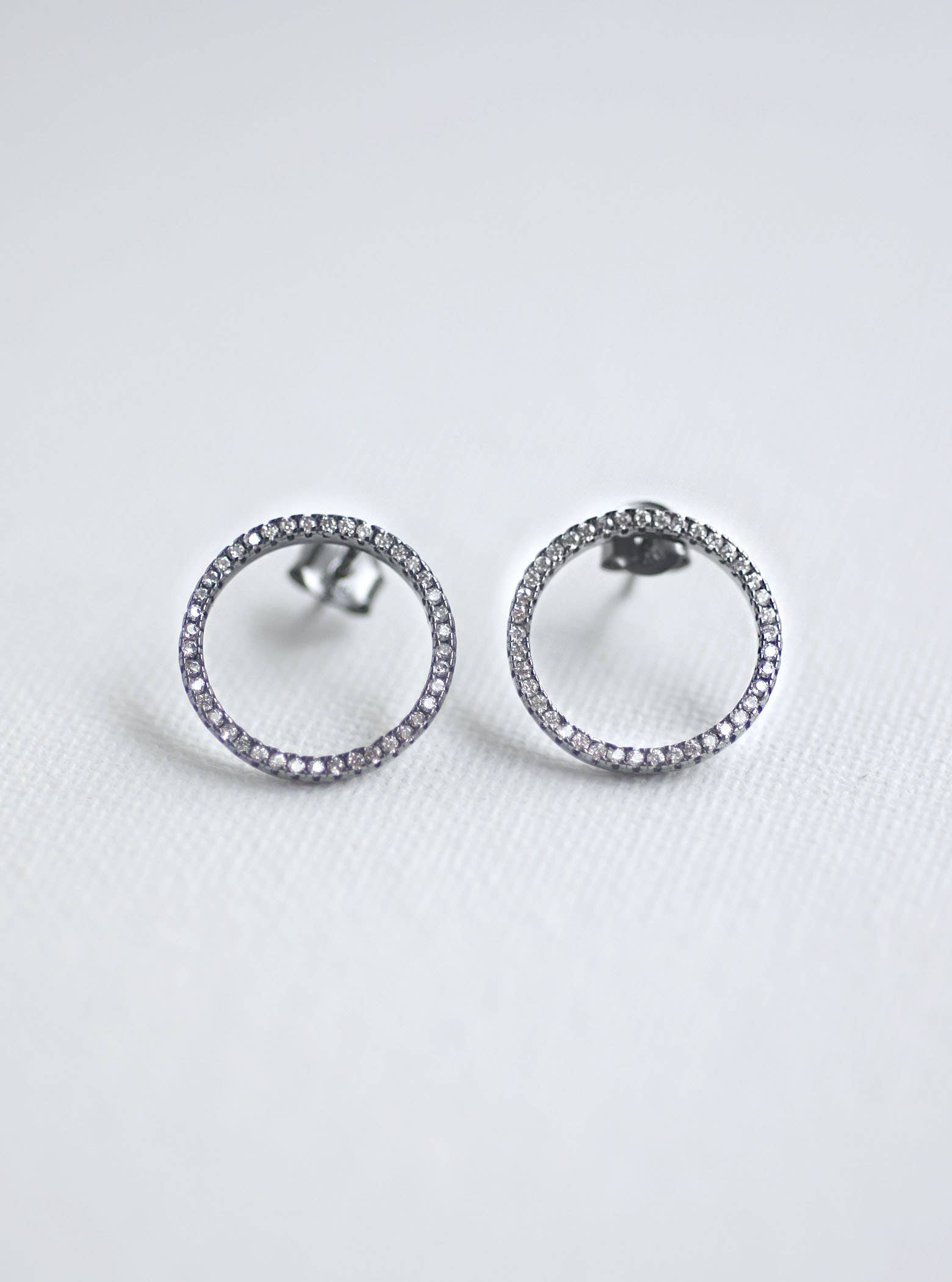 FELIX Z DESIGNS - Wholesale Stud/Post Earrings - 925 CZ Circle of Life Earrings2