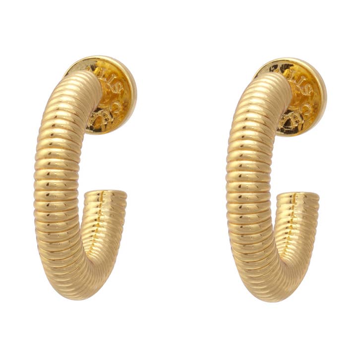 Ridge Hoops, vergoldet für den Großhandel von Talis Chains