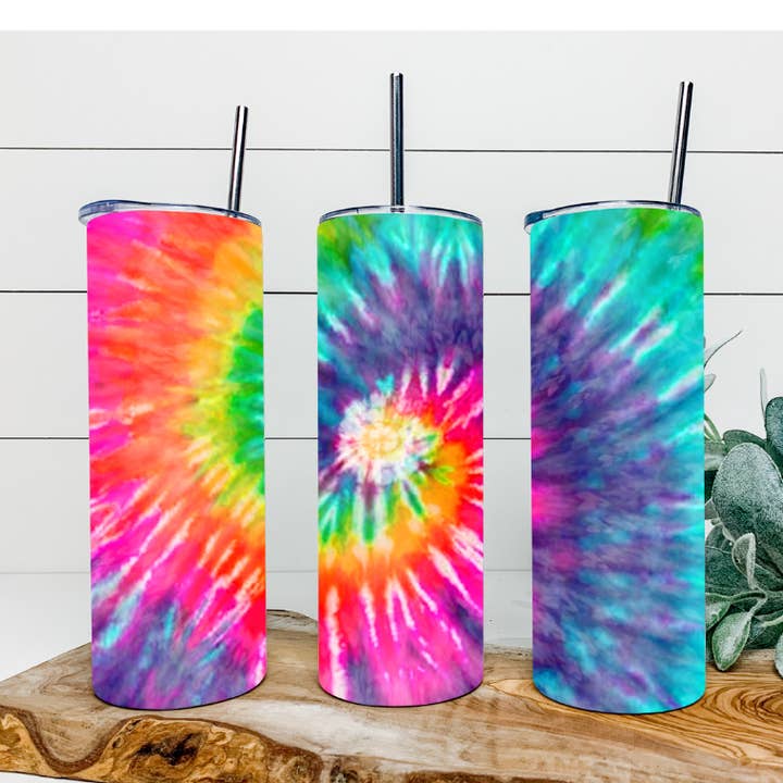 Tie Dye 20oz Insulated Tumbler for wholesale by Southern Tribe Wholesale