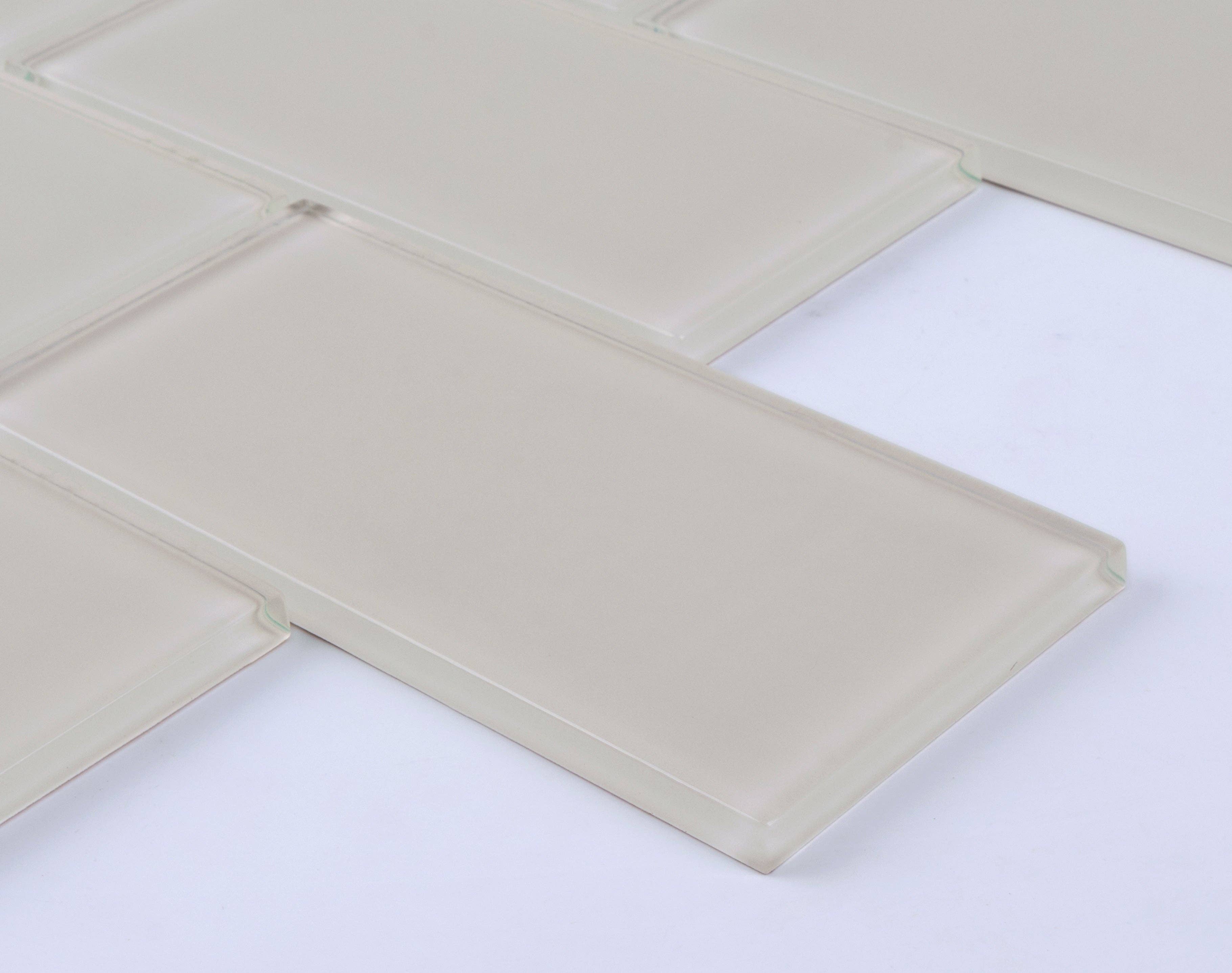 WS Tiles - Vente Carrelages muraux - Carreau de mosaïque en verre de 3" x 6", dosseret pour cuisine et salle de bain - 5 pieds carrés par carton100