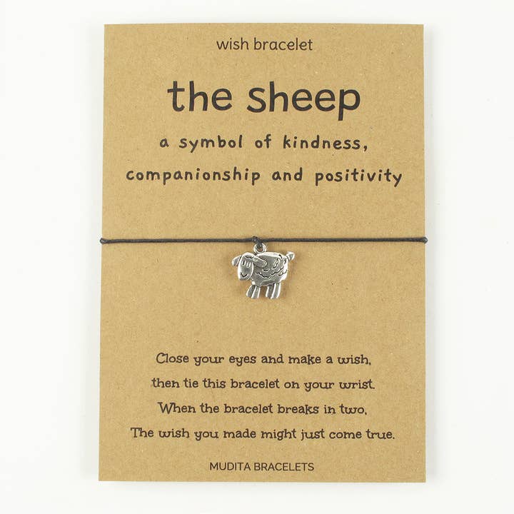 Mudita Bracelets - Wholesale Charm/dangle bracelet - The Sheep Wish Bracelet1